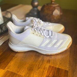Adidas White and Tan Running Shoes